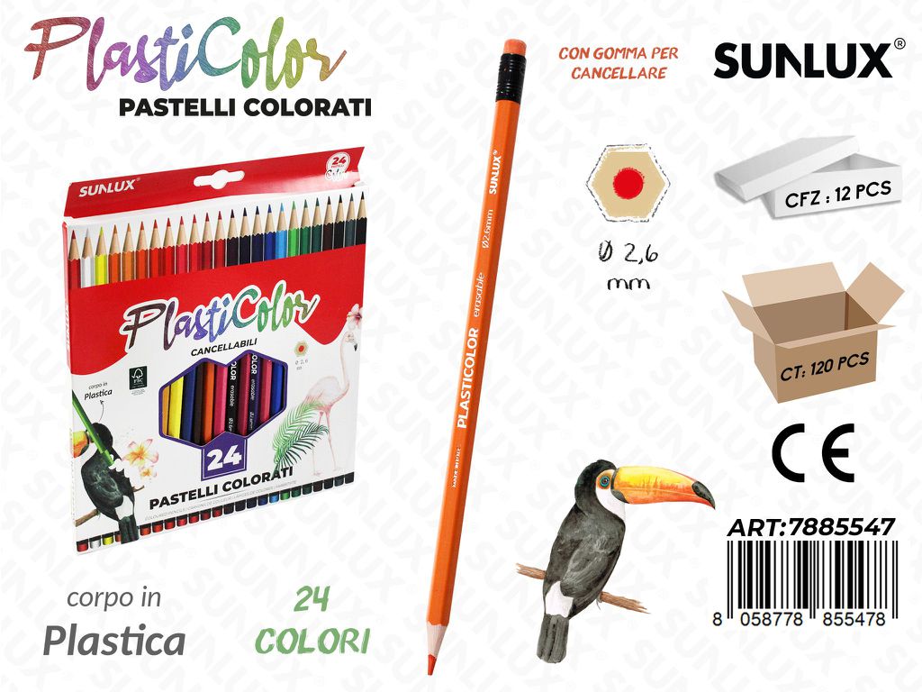 Plasticolor 24COL. Ass. D.2.6MM