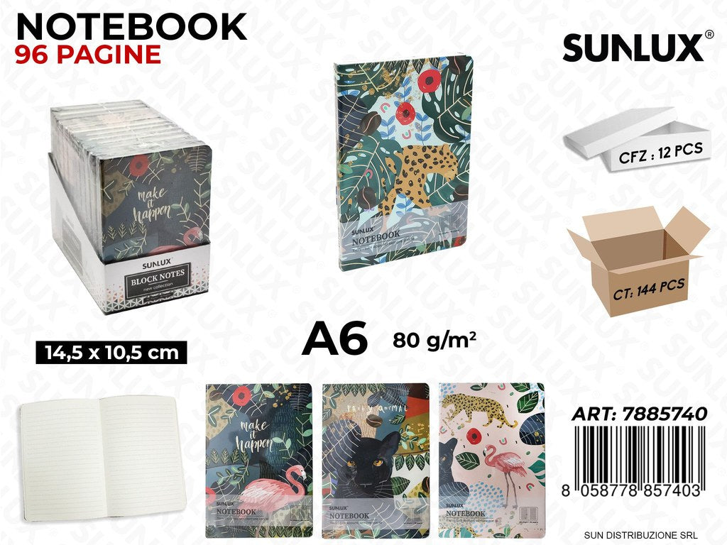 Notebook Fant. Ass. 96PAG. F.to A6 14.5*10.5CM