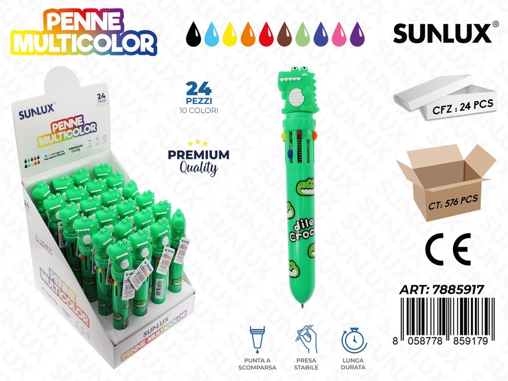 Esp. Penne Multicolor 10Col. 0.7Mm