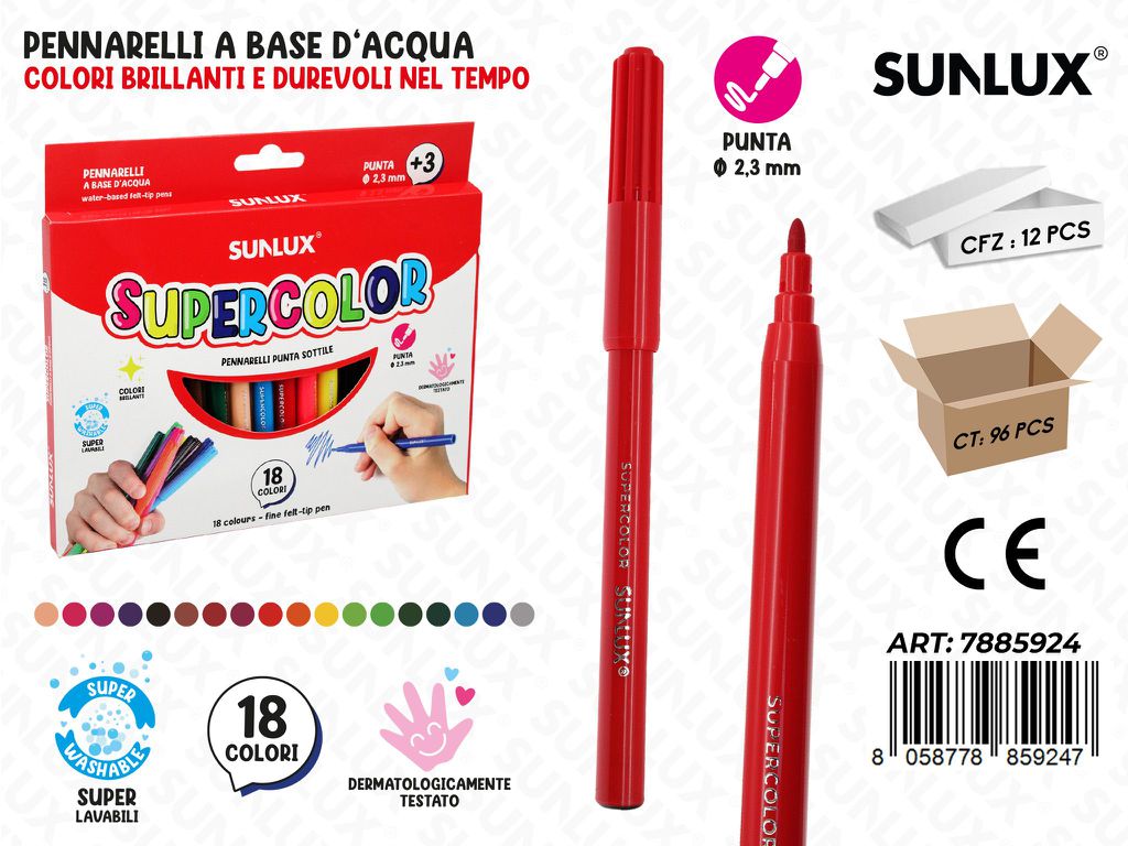 Sunlux Supercolor 18COL. 2.3MM