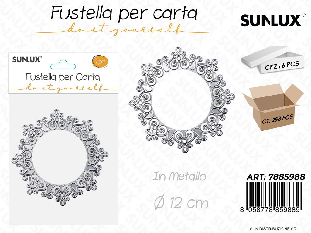 Fustelle per Carta in Metallo D.12CM