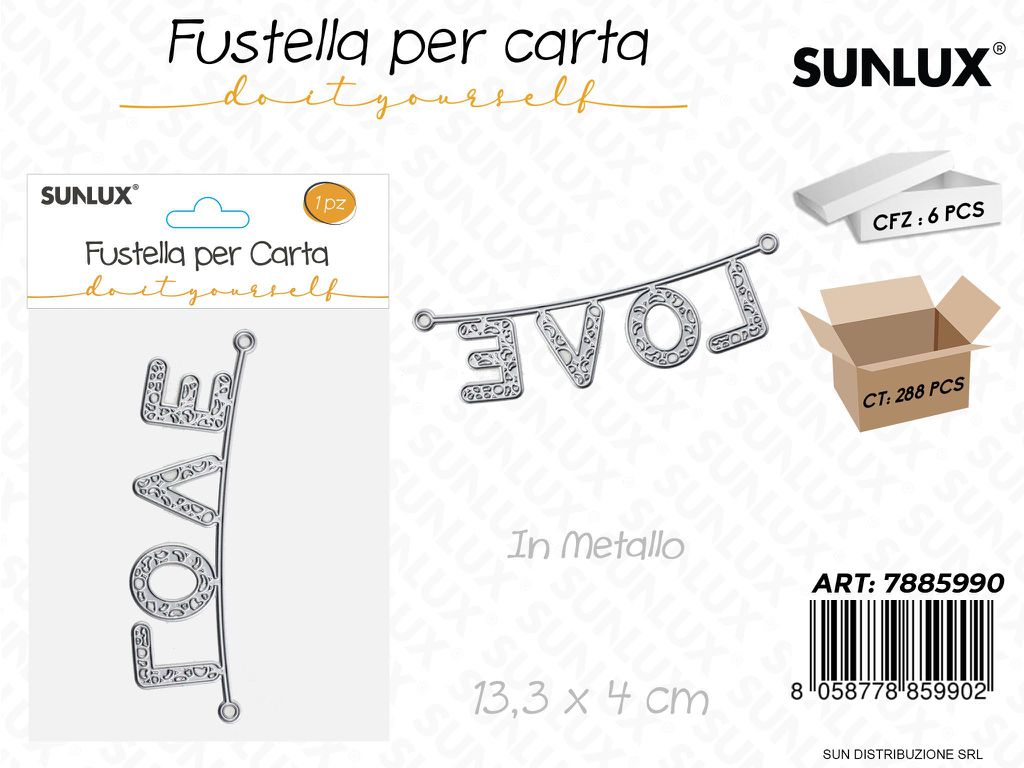 Fustelle per Carta in Metallo 13.3*4CM