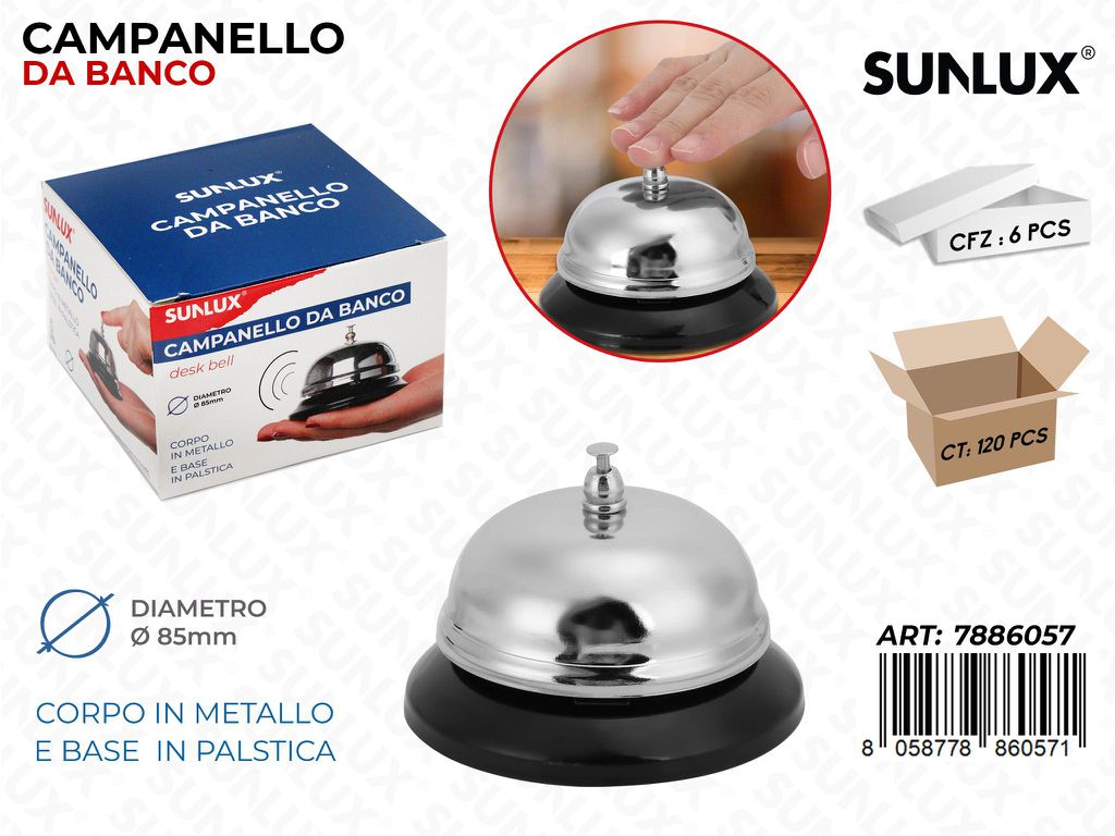 Sunlux Campanello da Banco D. 85MM