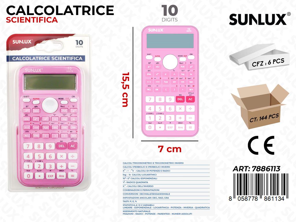 Calcolatrice Elettrica KD-98MS Rosa 7*15.5CM