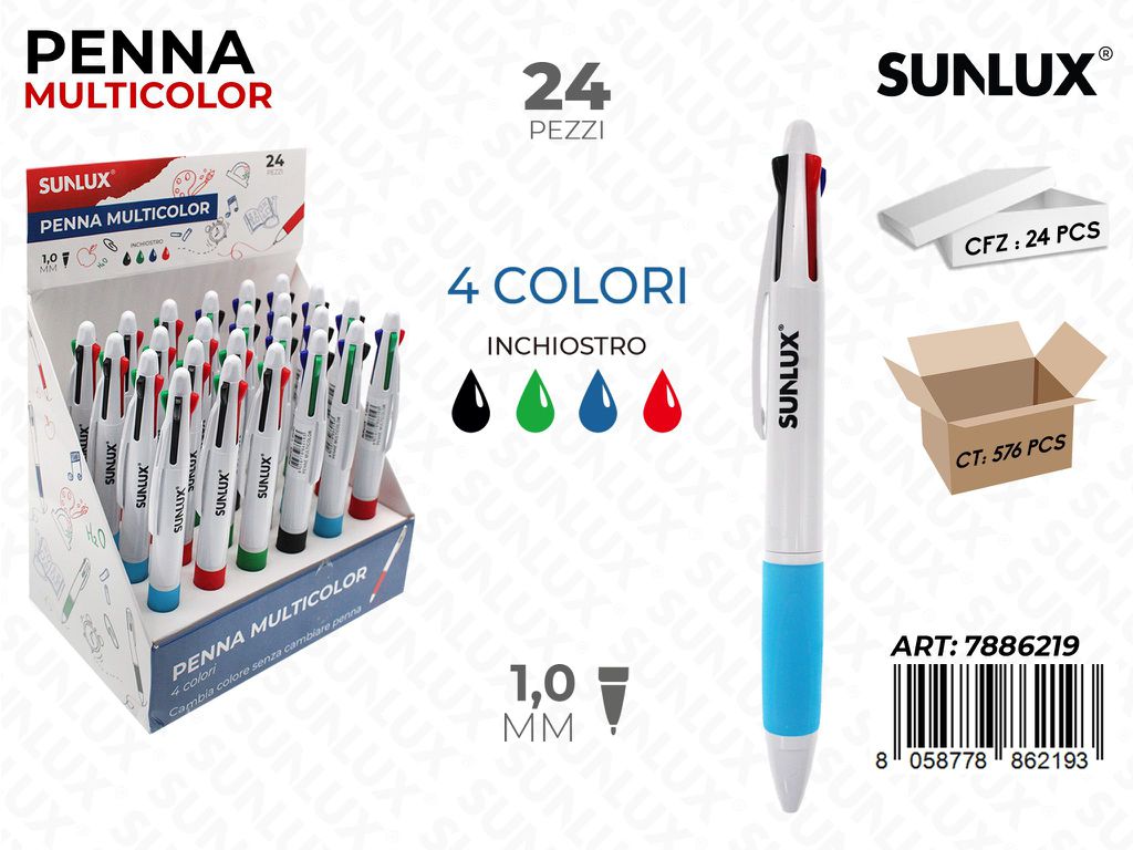 Sunlux Esp. Penna Multicolor 1.0MM