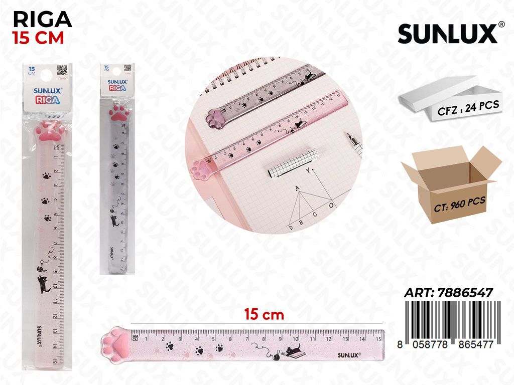 Sunlux Riga Gatto Ass. 15CM