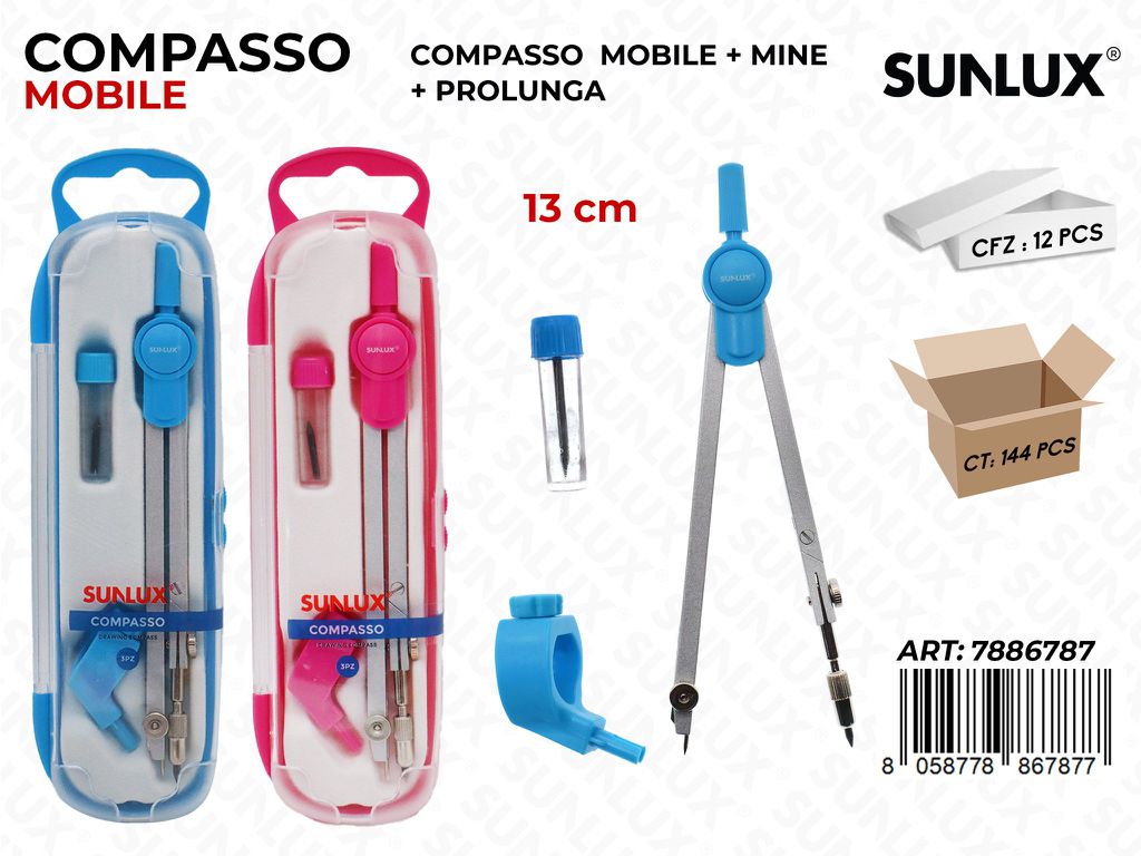 Sunlux Compasso Mobile c/ Prolunga 13CM