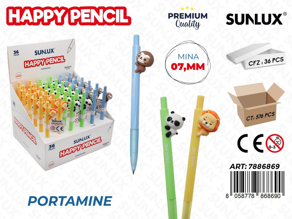 Happy Pencil Portamine Animal 0.7Mm