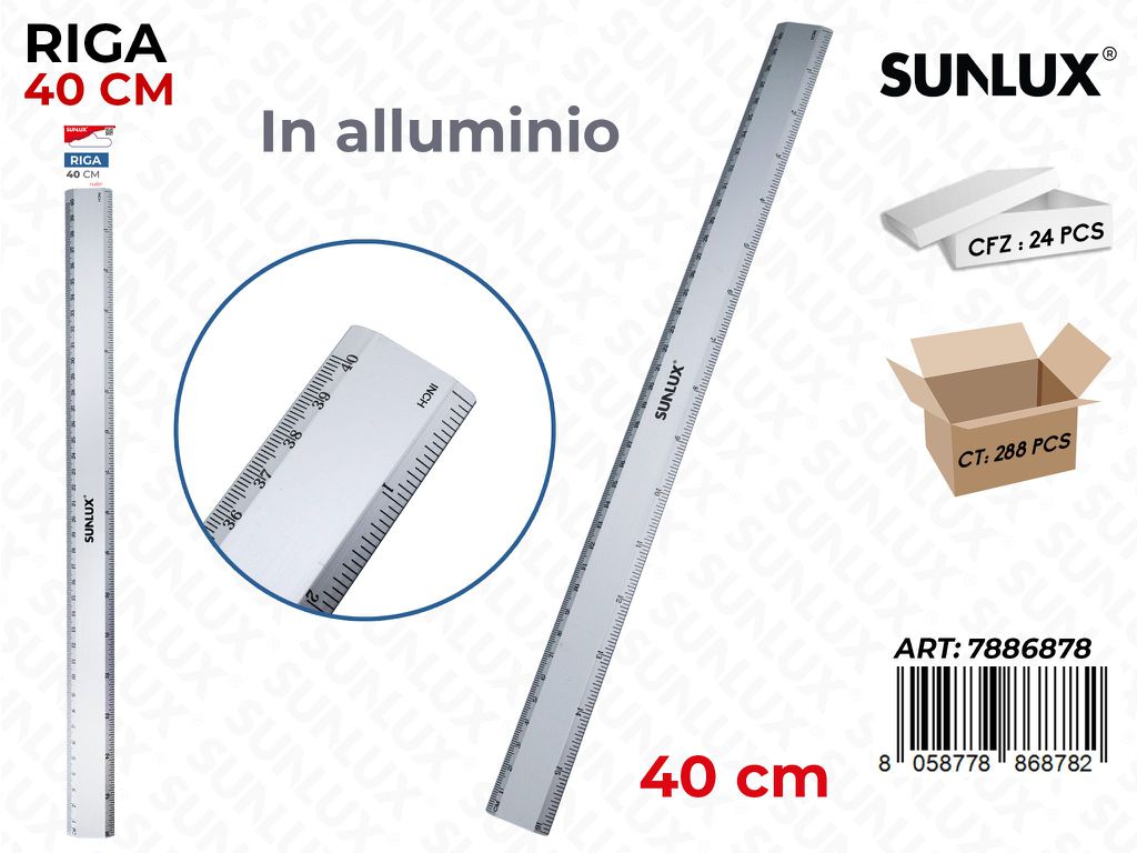 Sunlux Riga in Alluminio 40CM