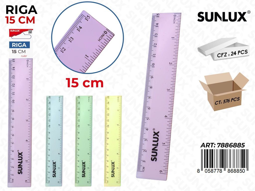Sunlux Riga 15CM Pastello Ass.