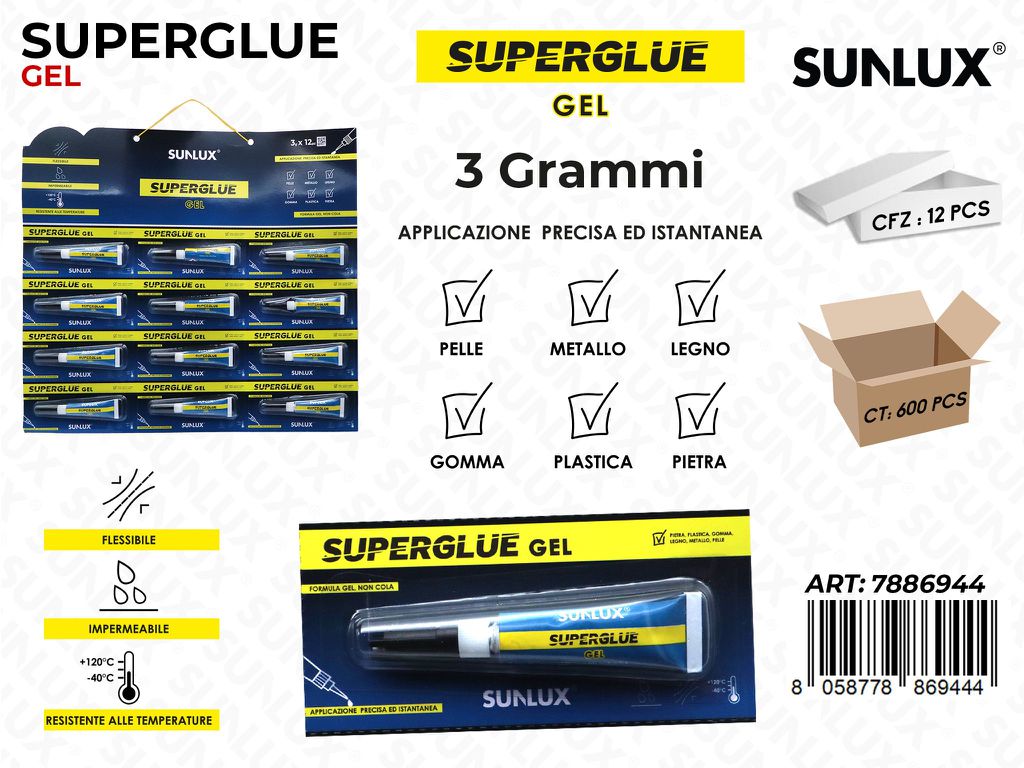 Sunlux Superglue Gel 3GR