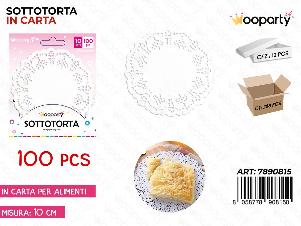 Sotto Torta in Carta D.10CM -100PCS