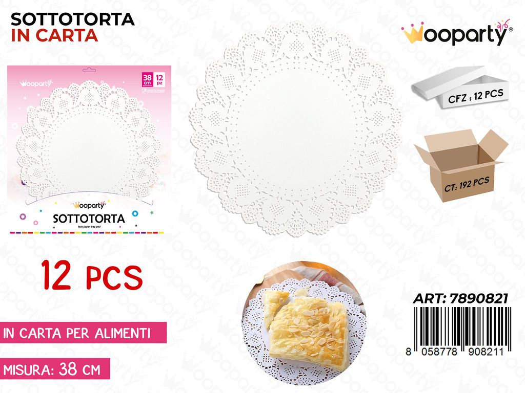 Sotto Torta in Carta D.38CM - 12PCS