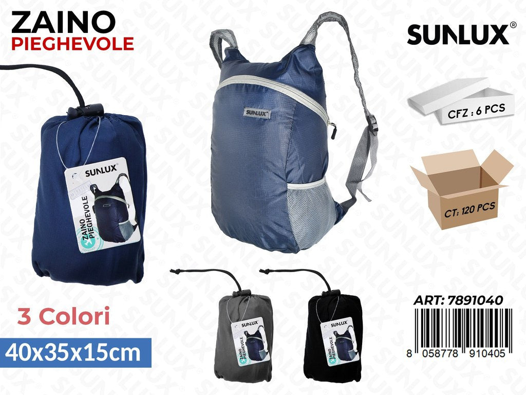 Sunlux Zaino Pieghevole 3COL. 40*35*15CM