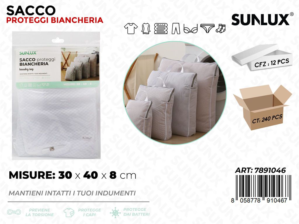 Sunlux Sacco Proteggi Bianch. 30*40*8CM