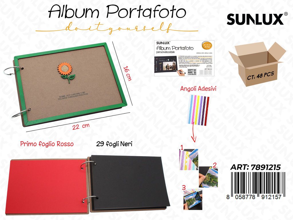 Sunlux Portafoto Personalizzabile 30FF 22*16CM