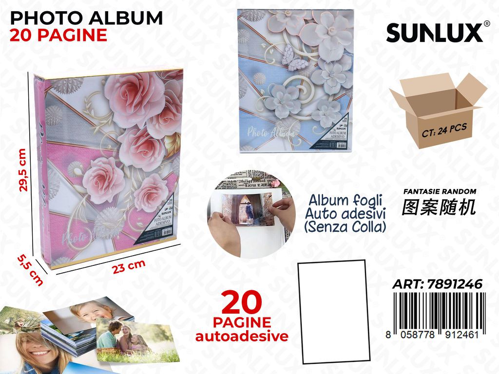 Sunlux Album Foto 20PAG. Adv Ass. 23*5.5*29.5CM