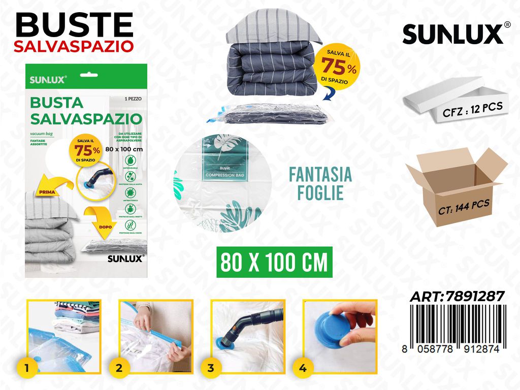 Sunlux Busta Salvaspazio Foglia 80*100CM