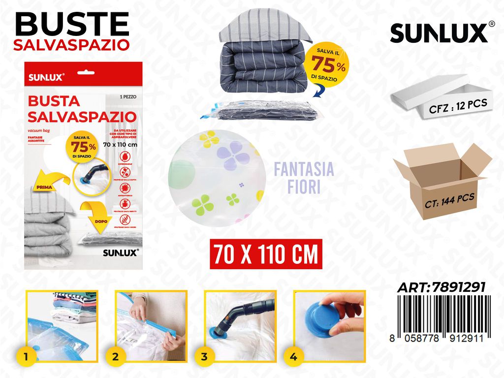 Sunlux Busta Salvaspazio Fiori 70*110CM