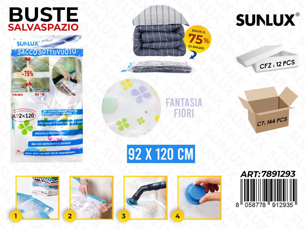 Sunlux Busta Salvaspazio Fiori 92*120CM