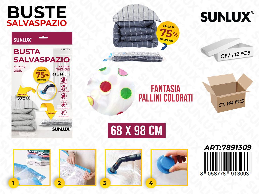 Sunlux Buste Salvaspazio Pallini 68*98CM