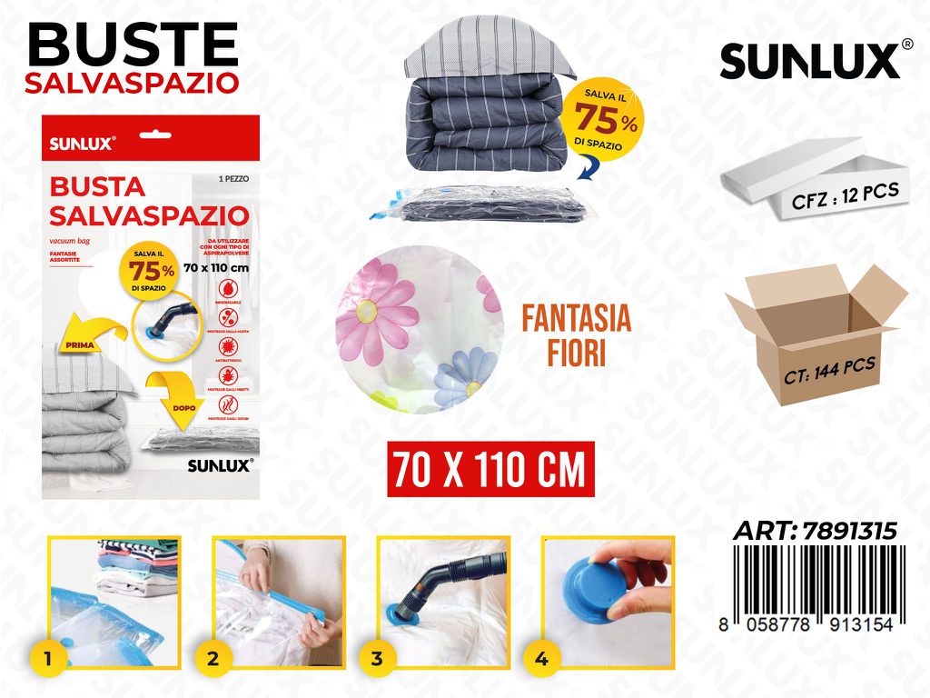 Sunlux Busta Salvaspazio Fiori 70*110CM