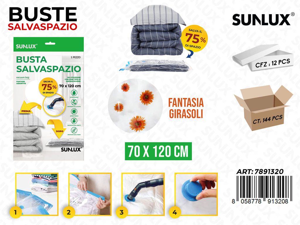 Sunlux Busta Salvaspazio Girasole 70*120CM