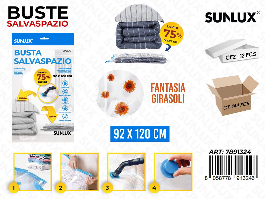 Sunlux Busta Salvaspazio Girasoli 92*120 Cm