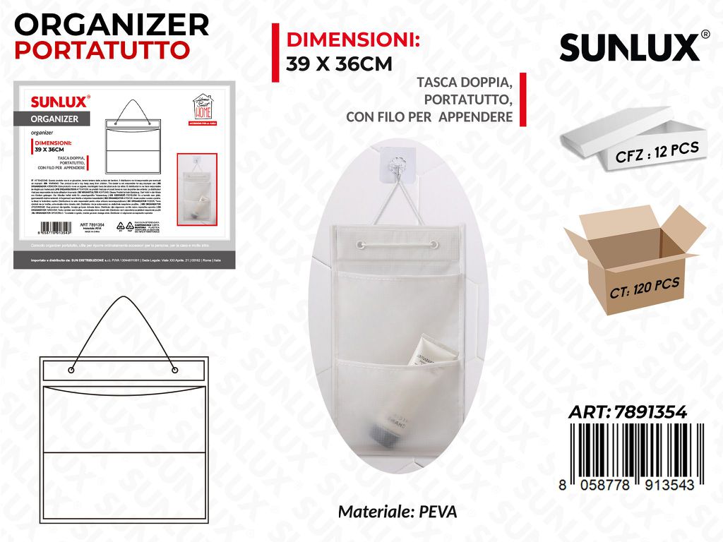 Organizer P.tutto Opaco 2TASCHE 39*36CM