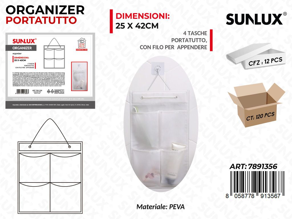 Organizer P.tutto Opaco 4TASCHE 25*42CM