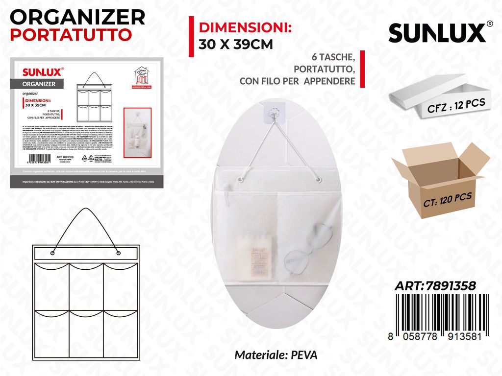 Organizer P.tutto Opaco 6TASCHE 30*39CM