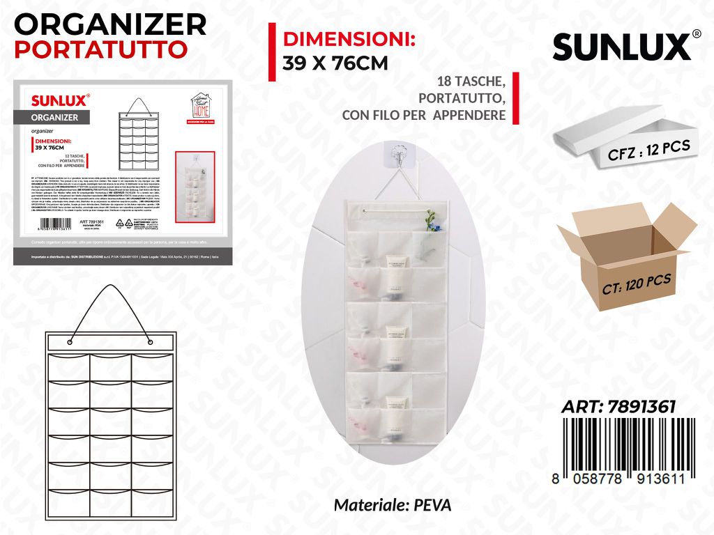 Organizer P.tutto Opaco 18TASCHE 39*76CM