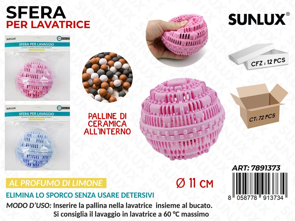 Sfere Lavatrice c/ Palline Ass. D.11CM