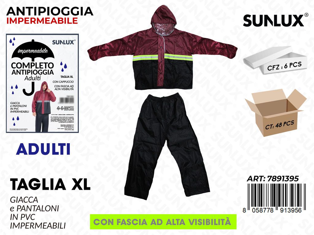 Sunlux Antipioggia Imperm. Adulti Tg. Xl