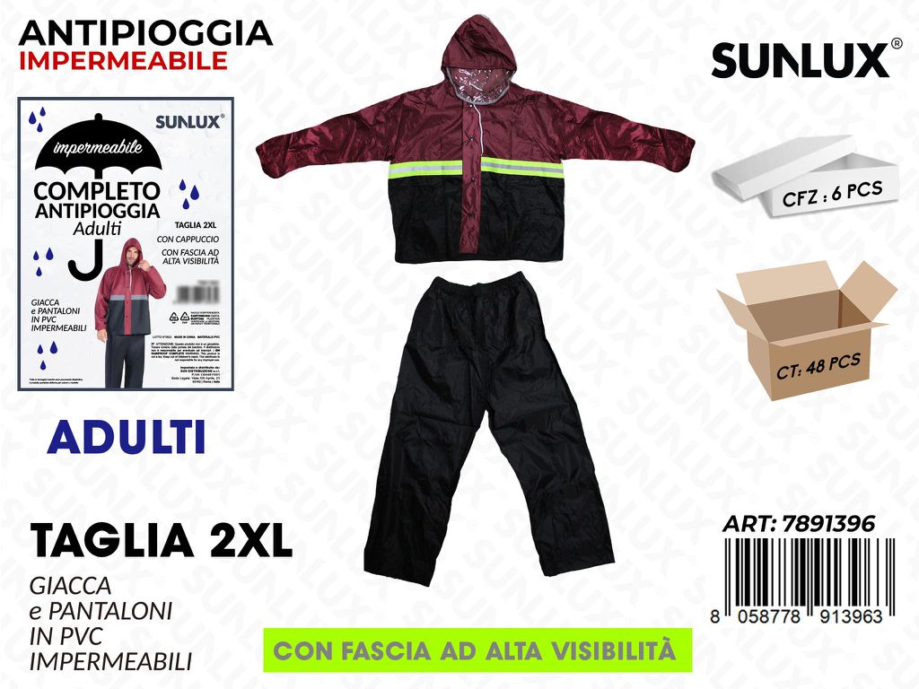 Sunlux Antipioggia Imperm. Adulti Tg. 2XL