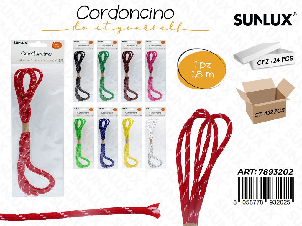 Sunlux Cordoncino Intrecciato Ass. 1.8MT