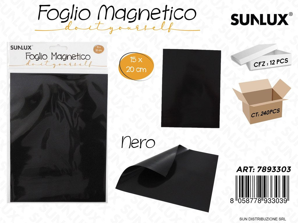 Foglio Magnetico Nero 15*20CM