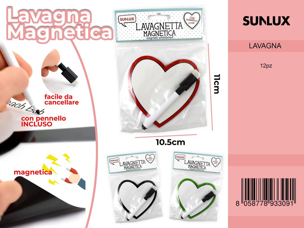 Lavagna Magnetica c/Pennello Colori Ass. 10.5*11CM