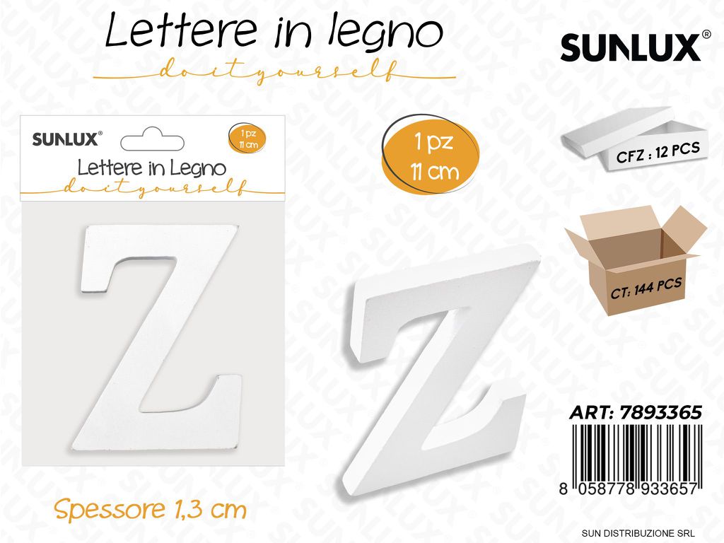 Lettera Z in Legno 11*1.3CM
