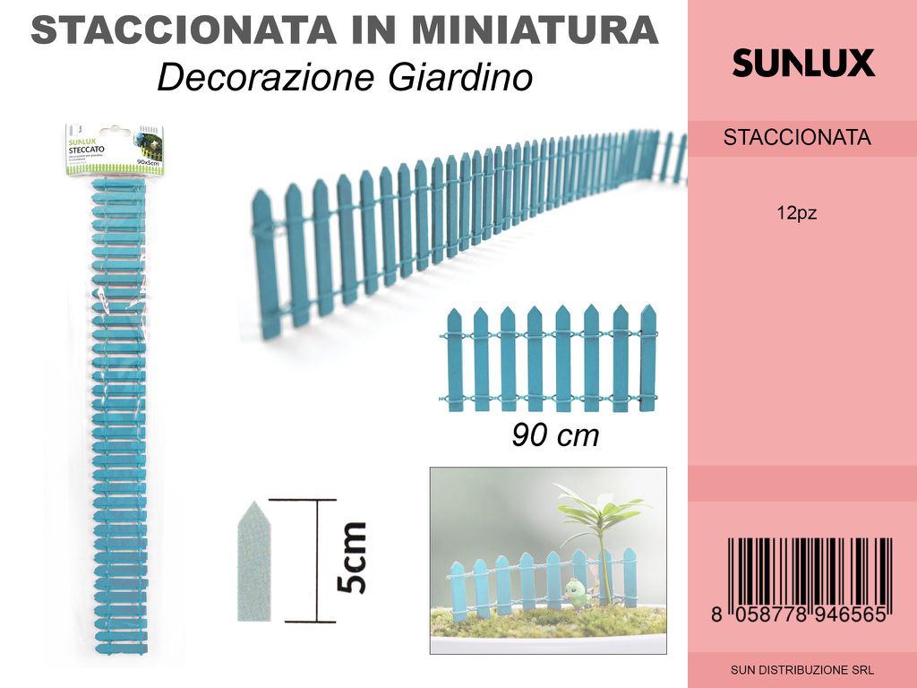 Dec. Steccato 90*5CM Celeste / Pz da 12