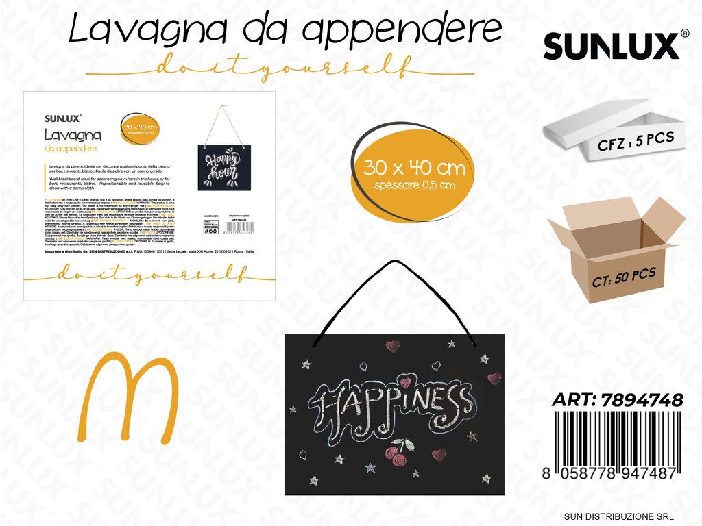 Lavagna da Appendere 30*40*0.5CM