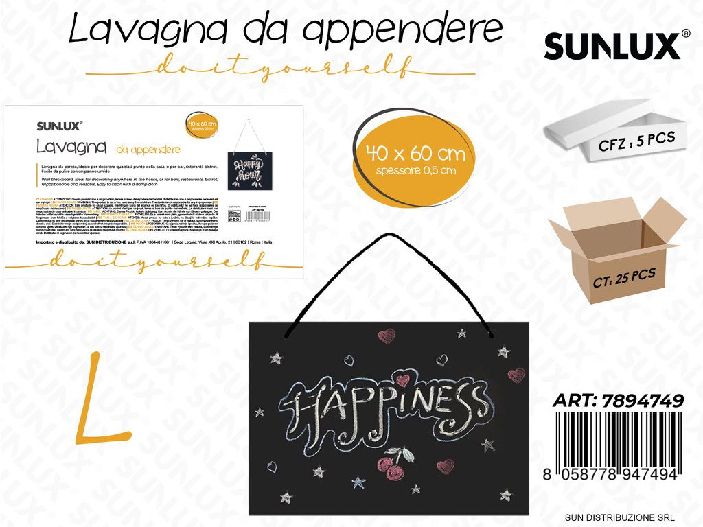 Lavagna da Appendere 40*60*0.5CM