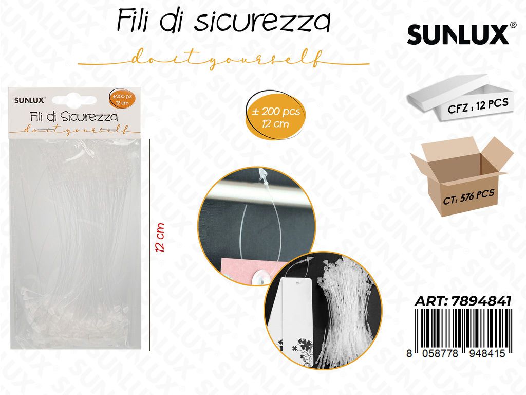 Fili di Sicurezza 200PCS 12CM