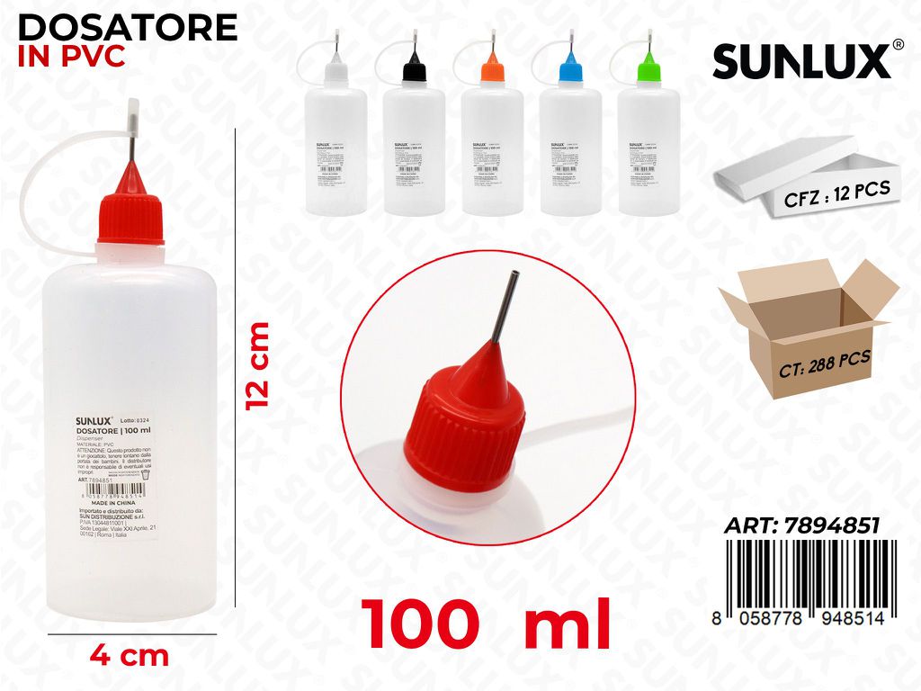 Dosatore in Pvc 100ML 4*12CM