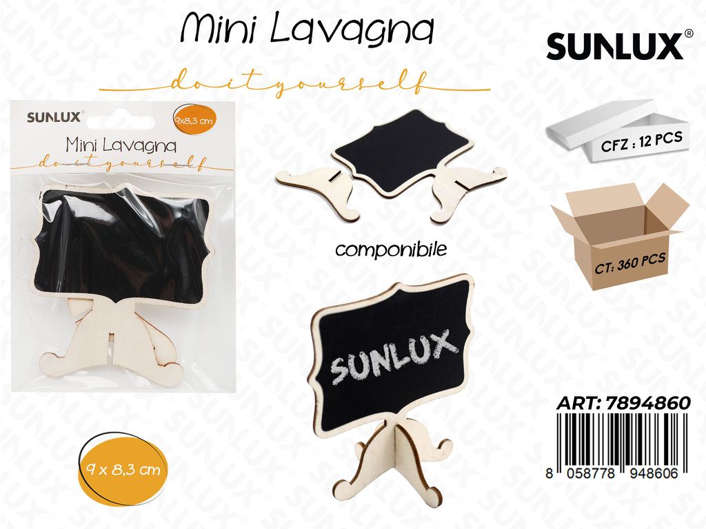 Mini Lavagna Base in Legno 9*8.3CM
