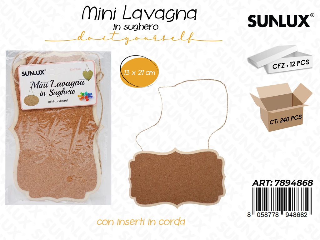 Mini Bacheca in Sughero Appen. 21*13CM