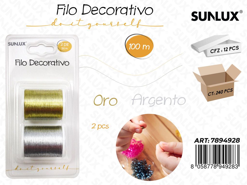 Filo Decorativo Col. Ass. 2PCS 100MT