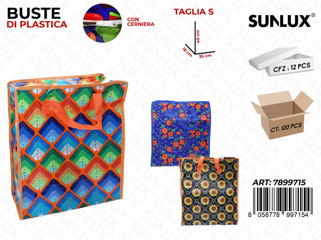 Sunlux Buste Plastica c/ Cerniera 35*40*18CM