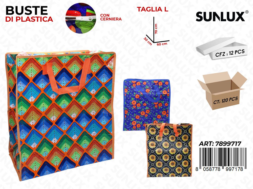 Sunlux Buste Plastica c/ Cerniera 60*70*30CM