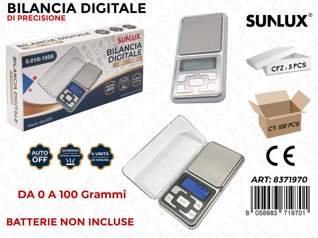 Bilancia Digitale di Precisione 6*12CM